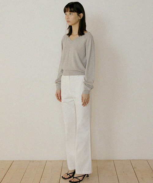 LINGSEOUL(リングソウル)の「button classic cotton pants-ivory(その他パンツ・レディース・その他・SMALL/MEDIUM)」の5枚目の写真