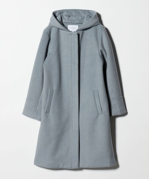A DAY IN THE LIFE UNITED ARROWS(アデイインザライフユナイテッドアローズ)の「ニットビーバー フーデッド 2WAY コート <A DAY IN THE LIFE>(その他アウター・レディース・ネイビー/ライトグレー/オリーブ/ライトブルー/その他1/その他2・M/S)」の5枚目の写真