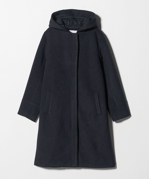 A DAY IN THE LIFE UNITED ARROWS(アデイインザライフユナイテッドアローズ)の「ニットビーバー フーデッド 2WAY コート <A DAY IN THE LIFE>(その他アウター・レディース・ネイビー/ライトグレー/オリーブ/ライトブルー/その他1/その他2・M/S)」の4枚目の写真