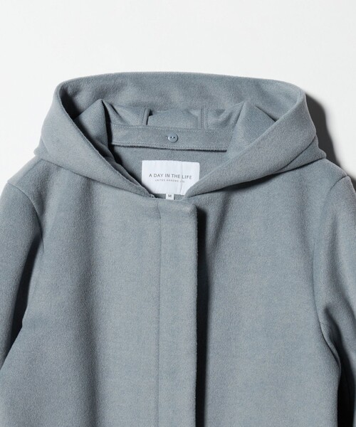 A DAY IN THE LIFE UNITED ARROWS(アデイインザライフユナイテッドアローズ)の「ニットビーバー フーデッド 2WAY コート <A DAY IN THE LIFE>(その他アウター・レディース・ネイビー/ライトグレー/オリーブ/ライトブルー/その他1/その他2・M/S)」の15枚目の写真