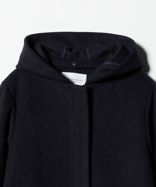 A DAY IN THE LIFE UNITED ARROWS(アデイインザライフユナイテッドアローズ)の「ニットビーバー フーデッド 2WAY コート <A DAY IN THE LIFE>(その他アウター・レディース・ネイビー/ライトグレー/オリーブ/ライトブルー/その他1/その他2・M/S)」の11枚目の写真