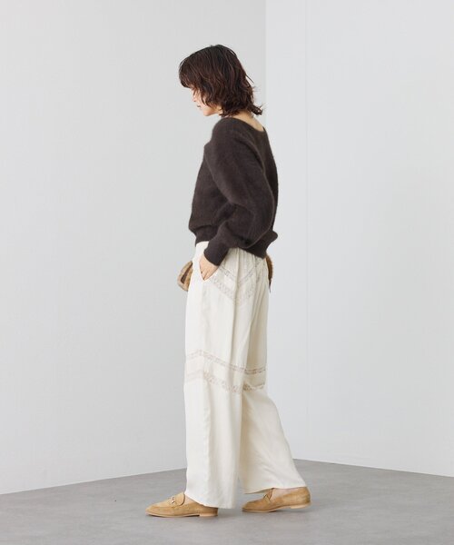 RIVE DROITE（リヴドロワ）の「【à Nice （ア ・ニース）】ピンタックレースパンツ（その他パンツ・レディース・ブラック/アイボリー・38/36）」の12枚目の写真