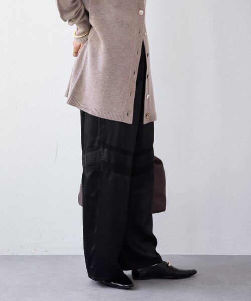 RIVE DROITE（リヴドロワ）の「【à Nice （ア ・ニース）】ピンタックレースパンツ（その他パンツ・レディース・ブラック/アイボリー・38/36）」の20枚目の写真