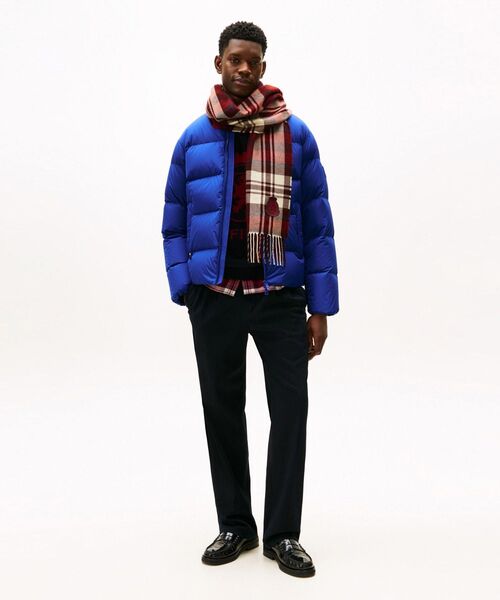 TOMMY HILFIGER（トミーヒルフィガー）の「クレストチェックマフラー（マフラー・メンズ・ネイビー/レッド・FREE）」の8枚目の写真