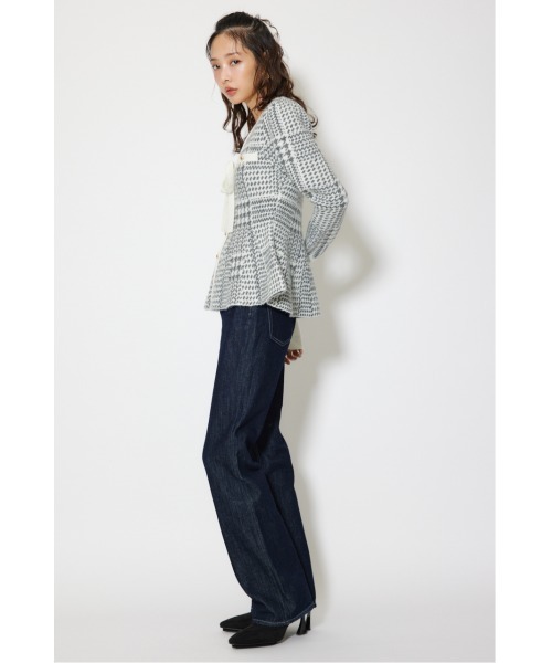 セール】2WAYペプラムジャガードニットカーディガントップス 秋服 冬服