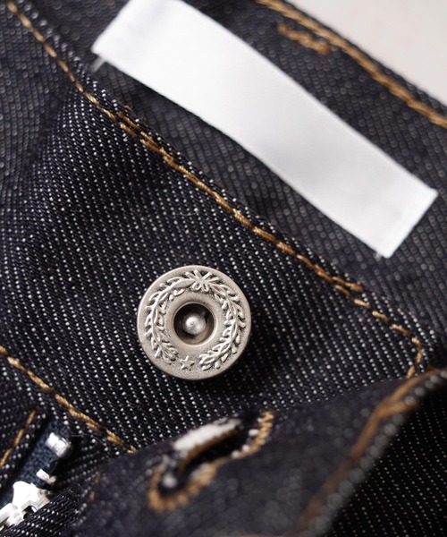 1111clothing(ワンフォークロージング)の「リジットデニム ダブルニー バレルレッグパンツ / Rigid Denim Double Knee Barrel Leg Pants(デニムパンツ・メンズ・インディゴブルー・M/L/XL)」の16枚目の写真
