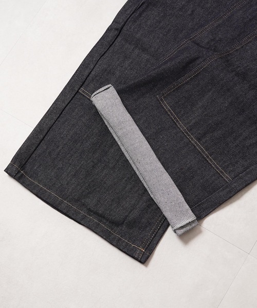 1111clothing(ワンフォークロージング)の「リジットデニム ダブルニー バレルレッグパンツ / Rigid Denim Double Knee Barrel Leg Pants(デニムパンツ・メンズ・インディゴブルー・M/L/XL)」の20枚目の写真