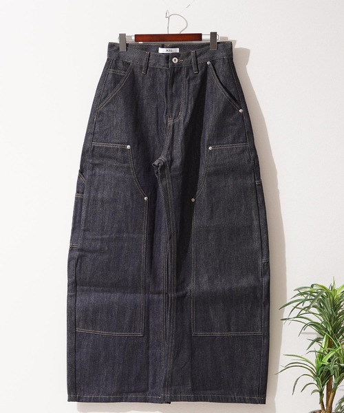1111clothing(ワンフォークロージング)の「リジットデニム ダブルニー バレルレッグパンツ / Rigid Denim Double Knee Barrel Leg Pants(デニムパンツ・メンズ・インディゴブルー・M/L/XL)」の22枚目の写真