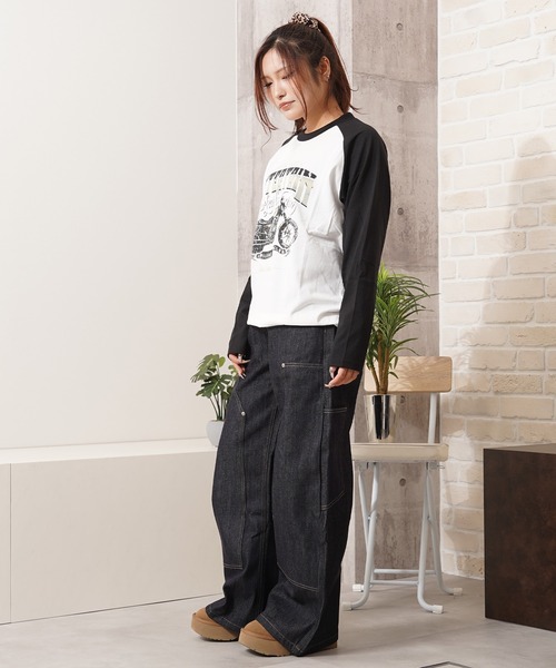 1111clothing(ワンフォークロージング)の「リジットデニム ダブルニー バレルレッグパンツ / Rigid Denim Double Knee Barrel Leg Pants(デニムパンツ・メンズ・インディゴブルー・M/L/XL)」の10枚目の写真
