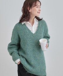 Cutie Blonde | ふわふわタッチ Vネックニットチュニック(チュニック)