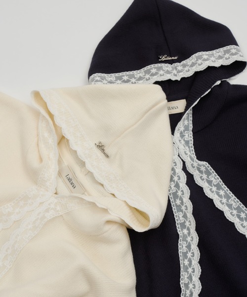 Veil Lace Knit Hoodie / ヴェールレースニットフーディー（パーカー