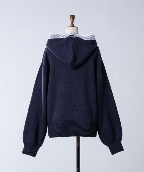 Veil Lace Knit Hoodie / ヴェールレースニットフーディー（パーカー