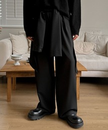 ASCLO（エジュクロ）の「ASCLO／シャツレイヤードスラックス（スラックス）」