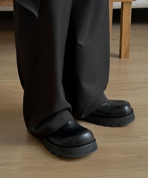 ASCLO（エジュクロ）の「ASCLO／シャツレイヤードスラックス（スラックス・メンズ・その他1/ブラック・MEDIUM/LARGE）」の16枚目の写真