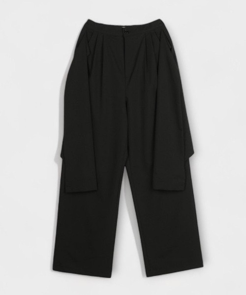 ASCLO（エジュクロ）の「ASCLO／シャツレイヤードスラックス（スラックス・メンズ・その他1/ブラック・MEDIUM/LARGE）」の19枚目の写真