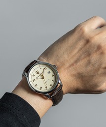 Maserati（マセラティ）の「「Maserati/マセラティ」ソルパッソ - 42MM 3H アイボリー ダイヤル ブラウン レザー（アナログ腕時計）」