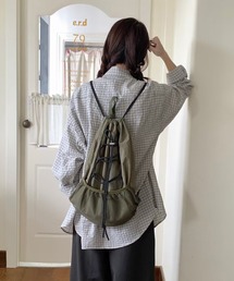 Anchor Smith（アンカー スミス）の「【NuNuNa】ドローコードメッシュポケットナップサック（バックパック/リュック）」