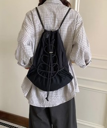 Anchor Smith（アンカー スミス）の「【NuNuNa】ドローコードメッシュポケットナップサック（バックパック/リュック）」