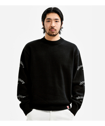 EXTRAORDINARY（エクストラオーディナリー）の「EX GOTHIC LOGO SWEATER BLACK（ニット/セーター）」