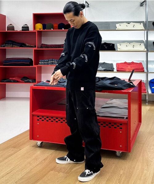 EXTRAORDINARY(エクストラオーディナリー)の「EX GOTHIC LOGO SWEATER BLACK(ニット/セーター・メンズ・その他・MEDIUM/LARGE/X-LARGE)」の8枚目の写真
