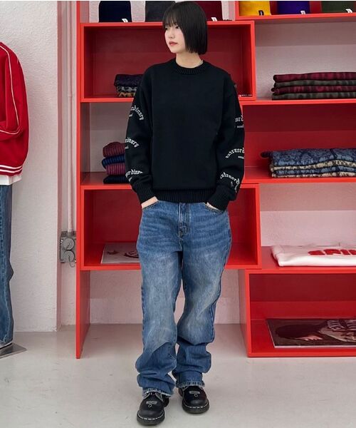 EXTRAORDINARY(エクストラオーディナリー)の「EX GOTHIC LOGO SWEATER BLACK(ニット/セーター・メンズ・その他・MEDIUM/LARGE/X-LARGE)」の13枚目の写真