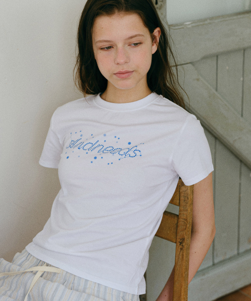 ANDNEEDS（アンドニーズ）の「Starlight half tee (white)（Tシャツ/カットソー・レディース・その他・FREE）」の2枚目の写真