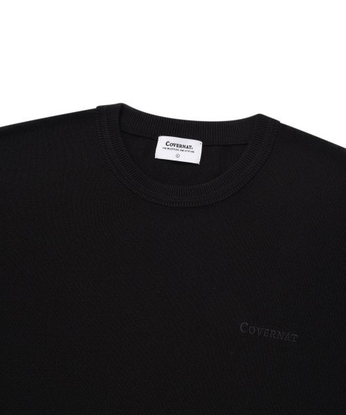 COVERNAT（カバーナット）の「ベーシックラウンドハーフニットブラック（ニット/セーター・レディース・その他・LARGE/SMALL/X-LARGE/MEDIUM/XX-LARGE）」の3枚目の写真