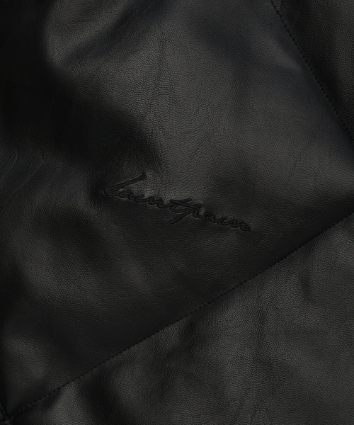 SAINTPAIN（セイントペイン）の「SPレザーキルティングプファーパディングジャケットブラック（ダウンジャケット/コート・レディース・その他・SMALL/MEDIUM/LARGE）」の2枚目の写真