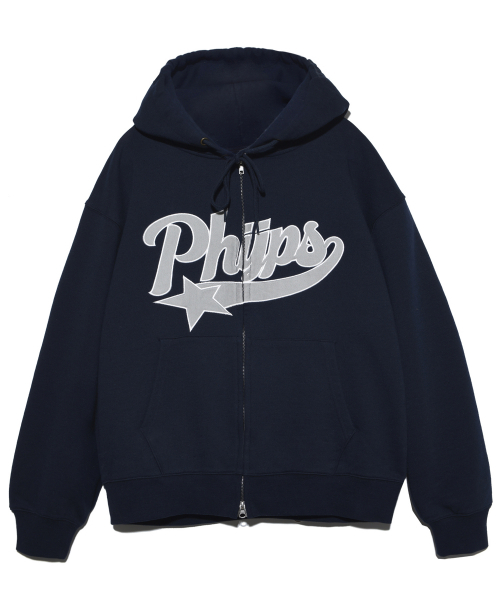 PHYSICAL DEPARTMENT（フィジカル デパートメント）の「スターテールフード集業_ネイビー（パーカー・レディース・その他・SMALL/MEDIUM/LARGE/X-LARGE）」の2枚目の写真