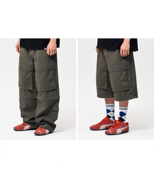 PHYSICAL DEPARTMENT(フィジカル デパートメント)の「ディタッチャブルビッグカーゴパンツカーキ(その他パンツ・レディース・その他・SMALL/MEDIUM/LARGE/X-LARGE)」の7枚目の写真