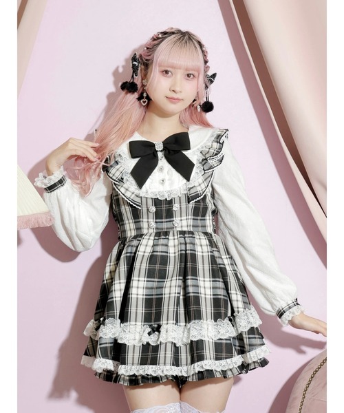 ノエミー（NOEMIE）/メニーリボンラッフルフリルヨークセットアップ メニーリボンラッフルフリルヨークセットアップ（ワンピース）｜NOEMIE