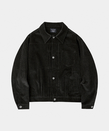 LETTERCOMO（レテルコモ）の「ビッグヘビーデニムトラッカージャケット ブラック（デニムジャケット）」