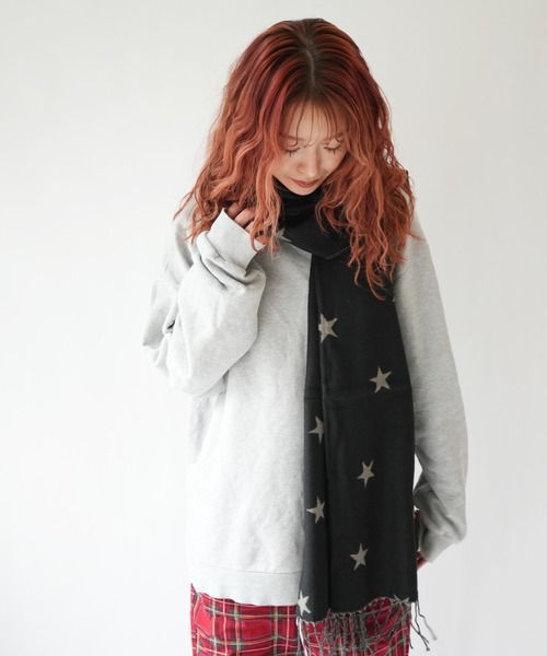 セール】【 Port / ポート 】 スター柄 織ストール / 星柄 / マフラー