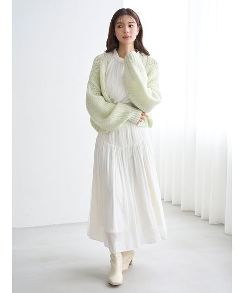 SNIDEL（スナイデル）の「コールドショルダーロングワンピース（ワンピース・レディース・オフホワイト/ライトブルー/ピンク/ミント・0/1/2）」の20枚目の写真