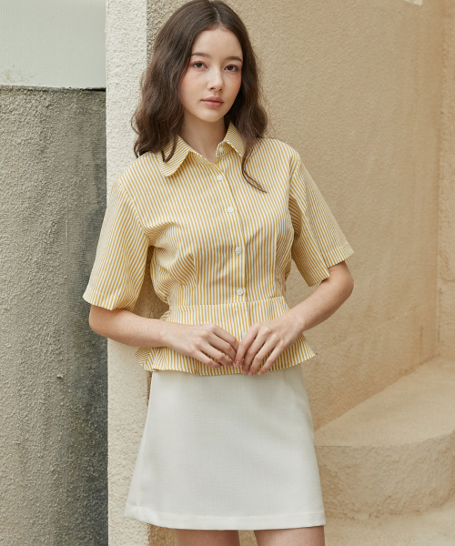 BIBYSEOB（バイバイソプ）の「エイラインミニスカートアイボリー[T42]（スカート・レディース・その他・SMALL/MEDIUM）」の2枚目の写真