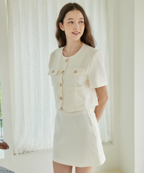 BIBYSEOB（バイバイソプ）の「エイラインミニスカートアイボリー[T42]（スカート・レディース・その他・SMALL/MEDIUM）」の4枚目の写真