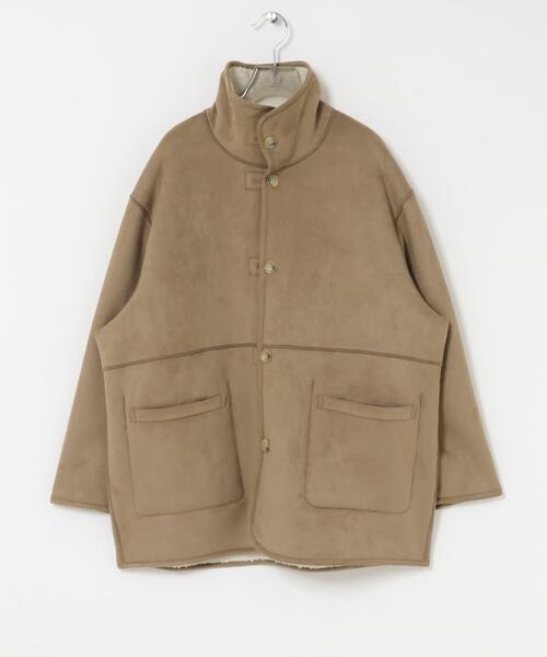 セール】ECOPELフェイクムートンリバーシブルコート（ムートンコート