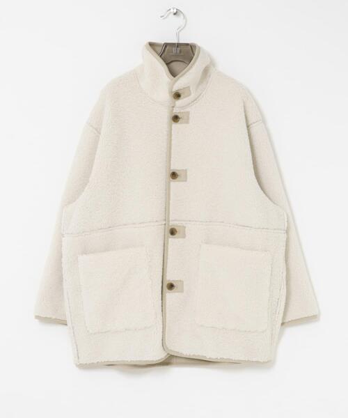 URBAN RESEARCH（アーバンリサーチ）の「ECOPELフェイクムートンリバーシブルコート（ムートンコート・レディース・ブラウン/オフホワイト/アイボリー・FREE）」の9枚目の写真