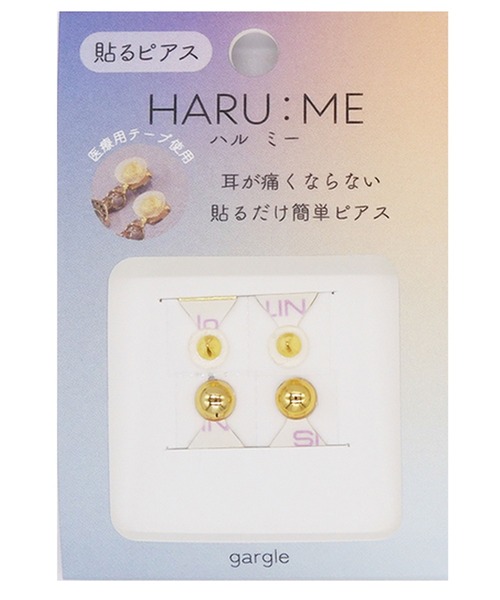 gargle(ガーグル)の「gargle ガーグル:HARU:ME シリーズ ハルミー3 イヤリング(貼るピアス)(イヤリング・レディース・シルバー/ゴールド・FREE)」の1枚目の写真