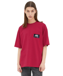 PIECE WORKER（ピースウォーカー）の「Oversize Tape Logo Tee - Red（Tシャツ/カットソー）」
