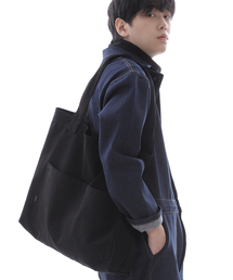 SAINTCREW（セントクルー）の「ペンタゴンポケットビッグサイズエコバッグPP-108ブラック（エコバッグ/サブバッグ）」