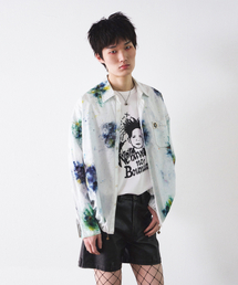 CONECTX（コネクト エックス）の「Hand Spray Dyed Cotton String Shirt, Multi Green（シャツ/ブラウス）」