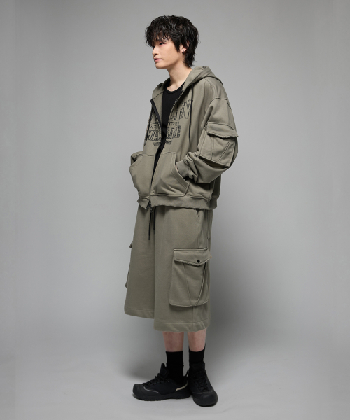 HEDER HELEN（ヘダーヘレン）の「Damage cargo bermuda PT khaki grey（その他パンツ・レディース・その他・SMALL/MEDIUM）」の2枚目の写真