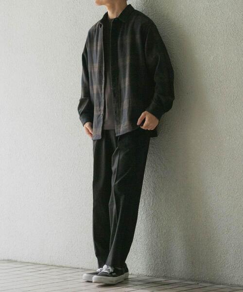 ITEMS URBANRESEARCH（アイテムズ アーバンリサーチ）の「バイオウォッシュフランネルレギュラーシャツ（シャツ/ブラウス・メンズ・ネイビー/チェック/ベージュ/グレー・LARGE/MEDIUM）」の12枚目の写真