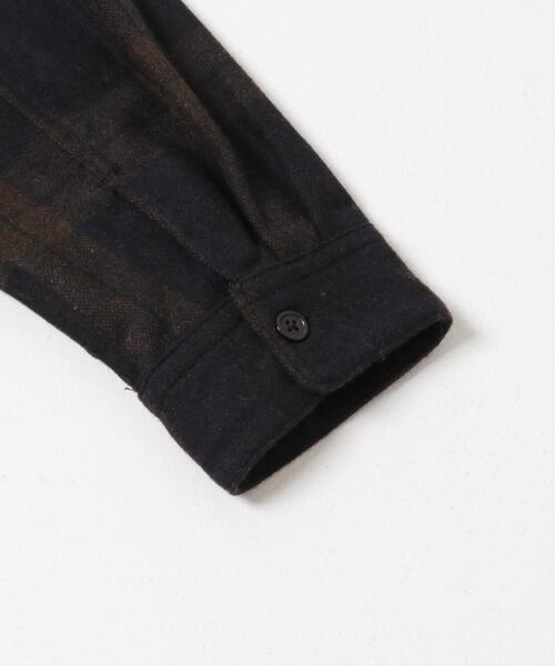 ITEMS URBANRESEARCH（アイテムズ アーバンリサーチ）の「バイオウォッシュフランネルレギュラーシャツ（シャツ/ブラウス・メンズ・ネイビー/チェック/ベージュ/グレー・LARGE/MEDIUM）」の14枚目の写真