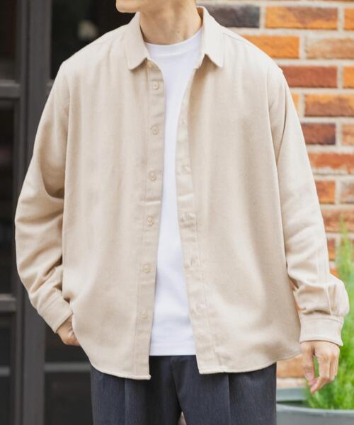 ITEMS URBANRESEARCH（アイテムズ アーバンリサーチ）の「バイオウォッシュフランネルレギュラーシャツ（シャツ/ブラウス・メンズ・ネイビー/チェック/ベージュ/グレー・LARGE/MEDIUM）」の15枚目の写真
