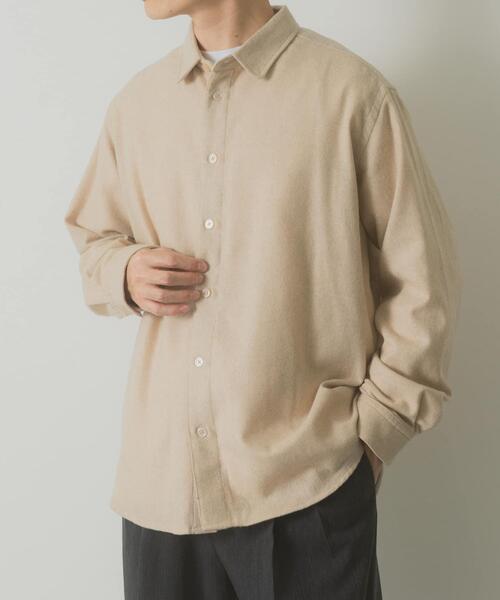 ITEMS URBANRESEARCH（アイテムズ アーバンリサーチ）の「バイオウォッシュフランネルレギュラーシャツ（シャツ/ブラウス・メンズ・ネイビー/チェック/ベージュ/グレー・LARGE/MEDIUM）」の20枚目の写真