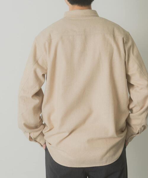 ITEMS URBANRESEARCH（アイテムズ アーバンリサーチ）の「バイオウォッシュフランネルレギュラーシャツ（シャツ/ブラウス・メンズ・ネイビー/チェック/ベージュ/グレー・LARGE/MEDIUM）」の21枚目の写真