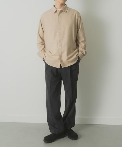 ITEMS URBANRESEARCH（アイテムズ アーバンリサーチ）の「バイオウォッシュフランネルレギュラーシャツ（シャツ/ブラウス・メンズ・ネイビー/チェック/ベージュ/グレー・LARGE/MEDIUM）」の22枚目の写真