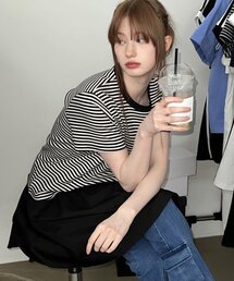 STRIPE T-SHIRTS (WHITE)